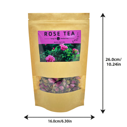 Double Petaled Rose, 150g/5.29oz Natural Dried Rose Petals, Suitable For Tea Drinks, Baking, DIY Crafts, Spices