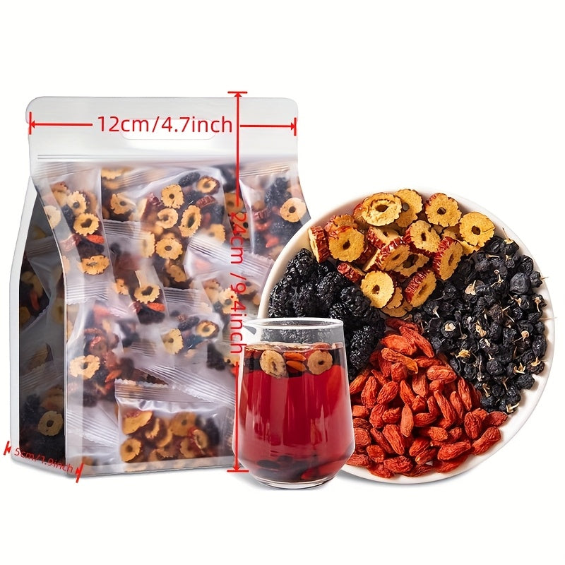 [10.58Oz Wolfberry Jujube Tea] Wolfberry, Jujube Tea, 10.58Oz/21Oz Blackberry, Mulberry, Jujube, Holiday Gift, Tea Gift.Mixed Tea