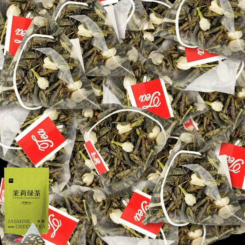 2pack*75g Jasmine Green Tea, add some freshness to life, whether it is to wake up the brain in a busy morning, or to create a comfortable atmosphere in a lazy afternoon, it is convenient to carry, whether traveling, working,