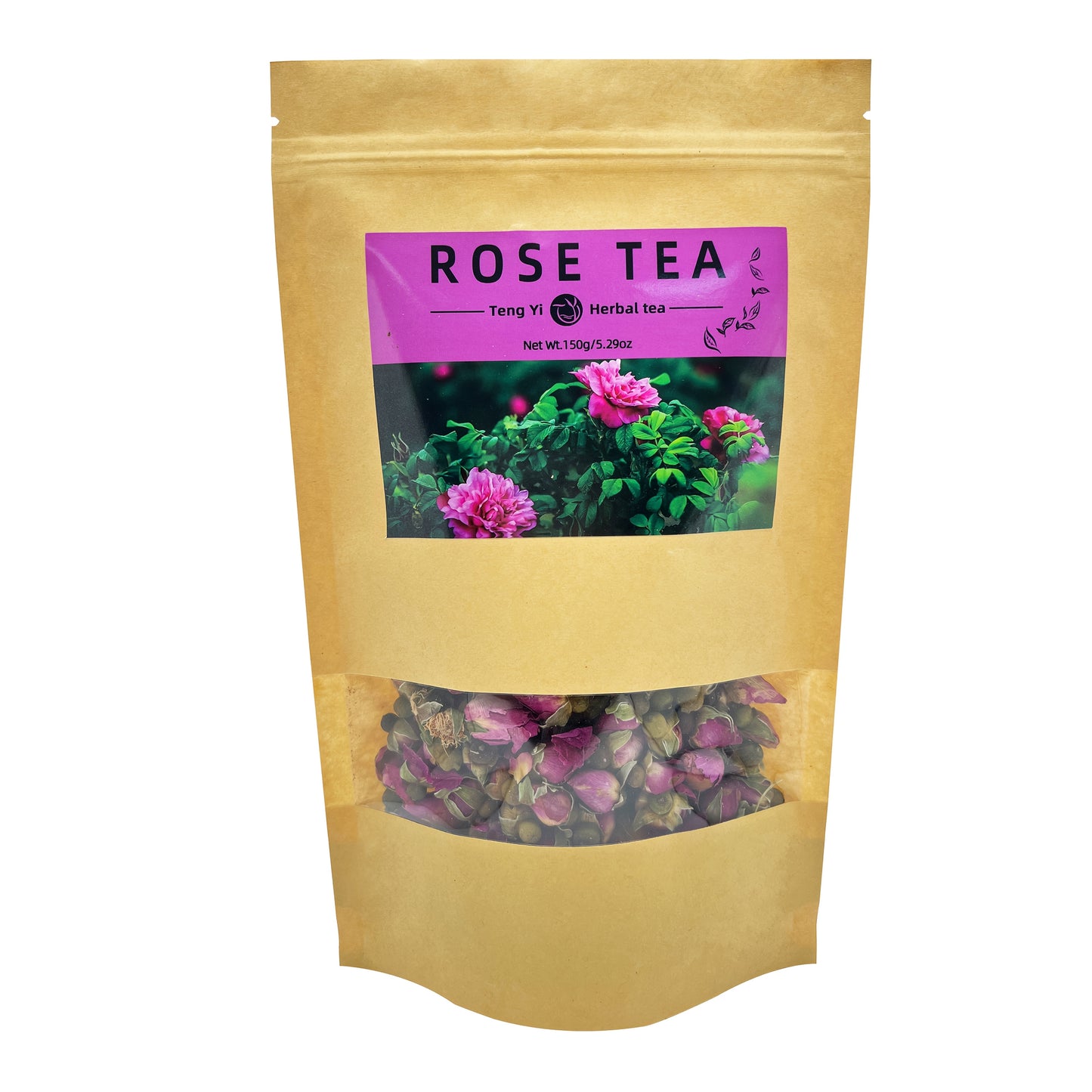 Double Petaled Rose, 150g/5.29oz Natural Dried Rose Petals, Suitable For Tea Drinks, Baking, DIY Crafts, Spices