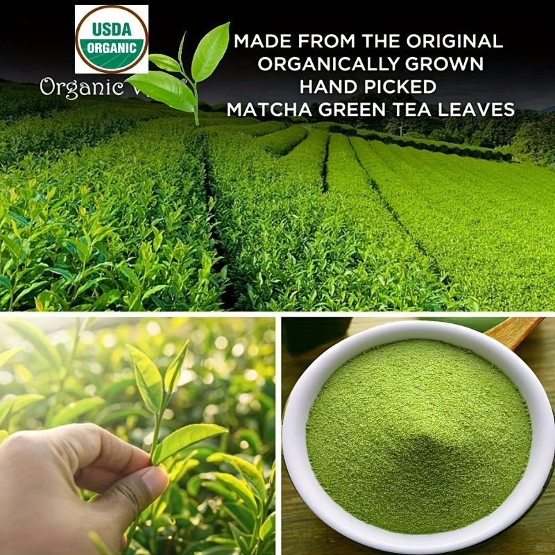 VBSWAP Organic Matcha Green Tea Powder, 3.52 Oz -100% Pure Matcha Powder, Used For Smoothies, Lattes, And Baking, Easy To Mix, Matcha Powder