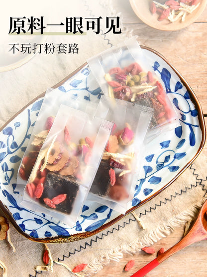 Ginger Tea with Brown Sugar Benefits Qi and Nourishes Blood Scented Tea Female Health-Enhancing Herbal Tea Pack Menstrual Conditioning Qi & Blood Deficiency Dysmenorrhea Beauty Beauty Tea