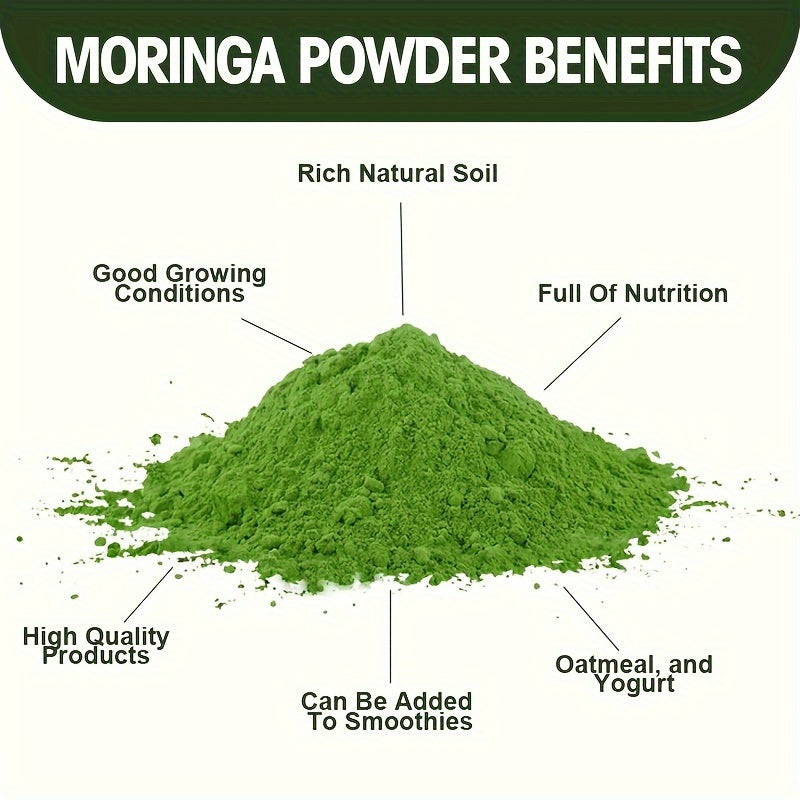 454g/16oz, Moringa Leaf Powder, Can Do Moringa Tea, Smoothies And Other Recipes, Rich In A Variety Of Nutrients